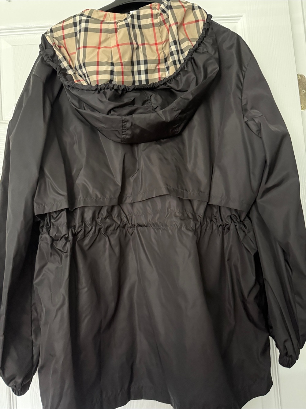 Burberry Black Hooded Anorak with Signature lining - Picture 4 of 6